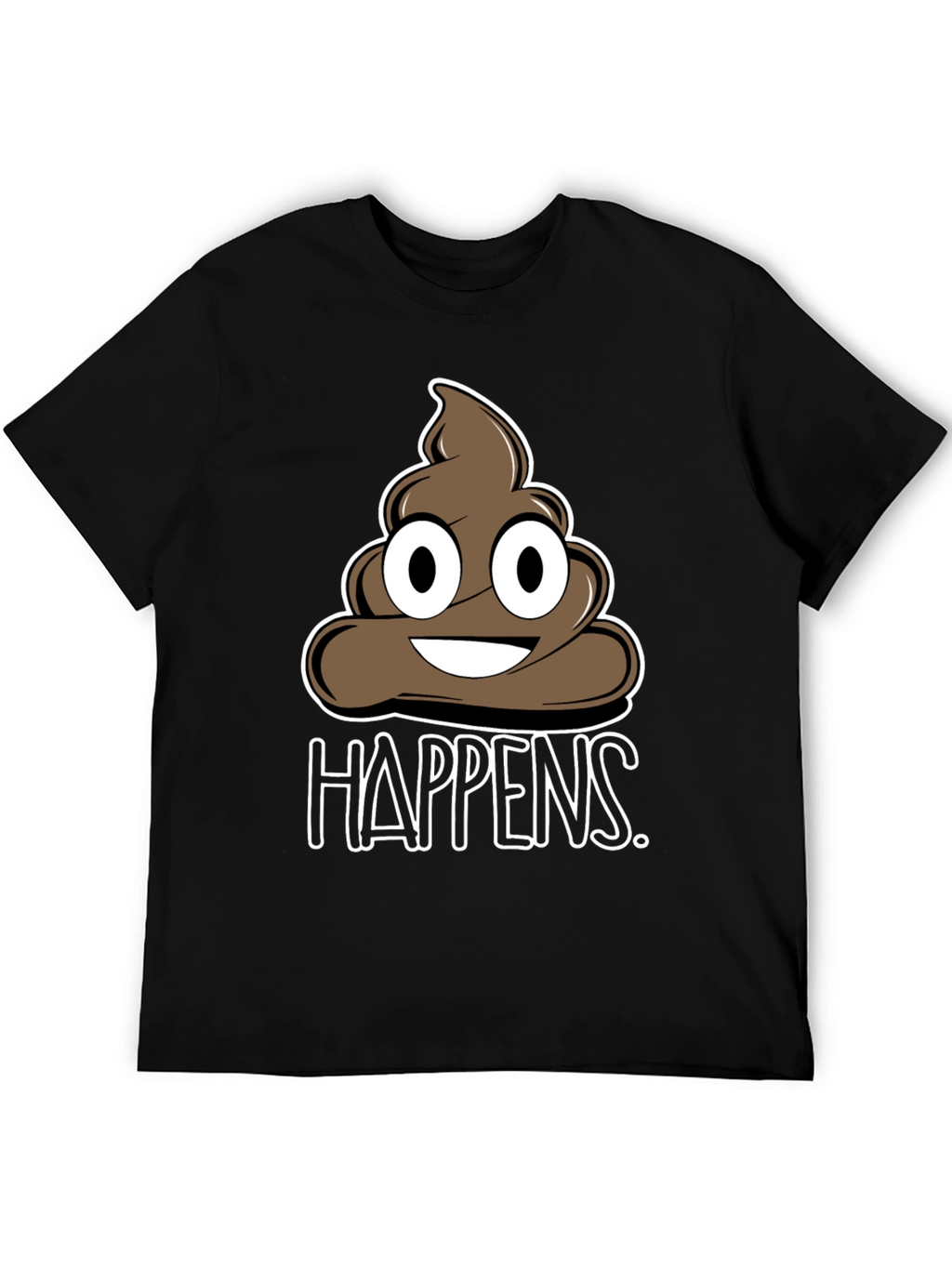 Funny Poop Happens Graphic T-Shirt