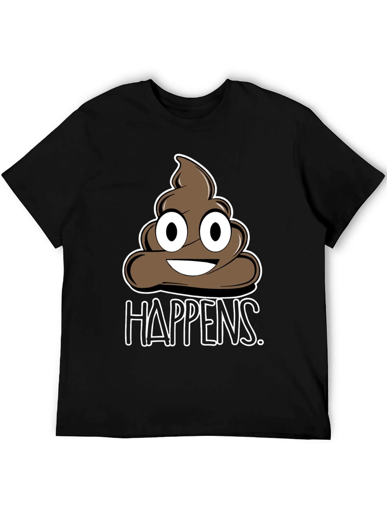 Funny Poop Happens Graphic T-Shirt