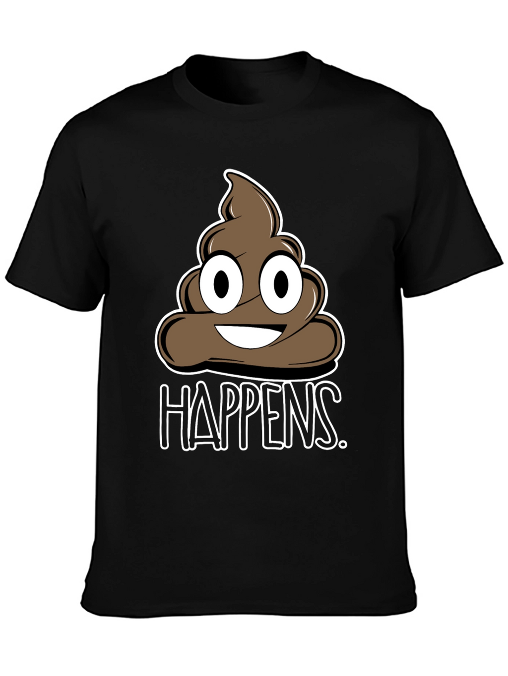Funny Poop Happens Graphic T-Shirt