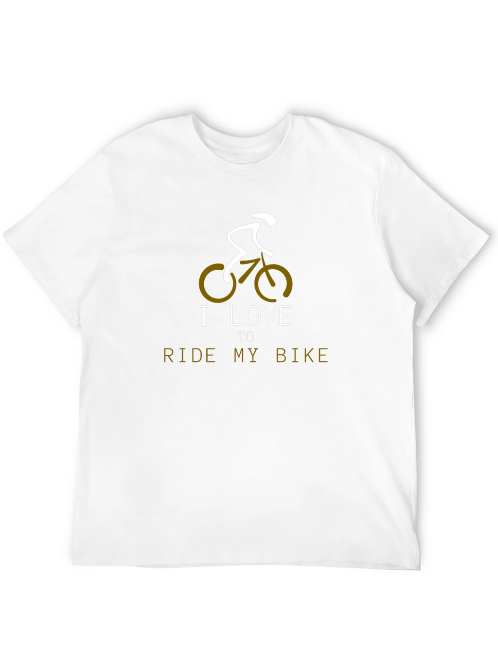 I Love to Ride My Bike Black Graphic Tee