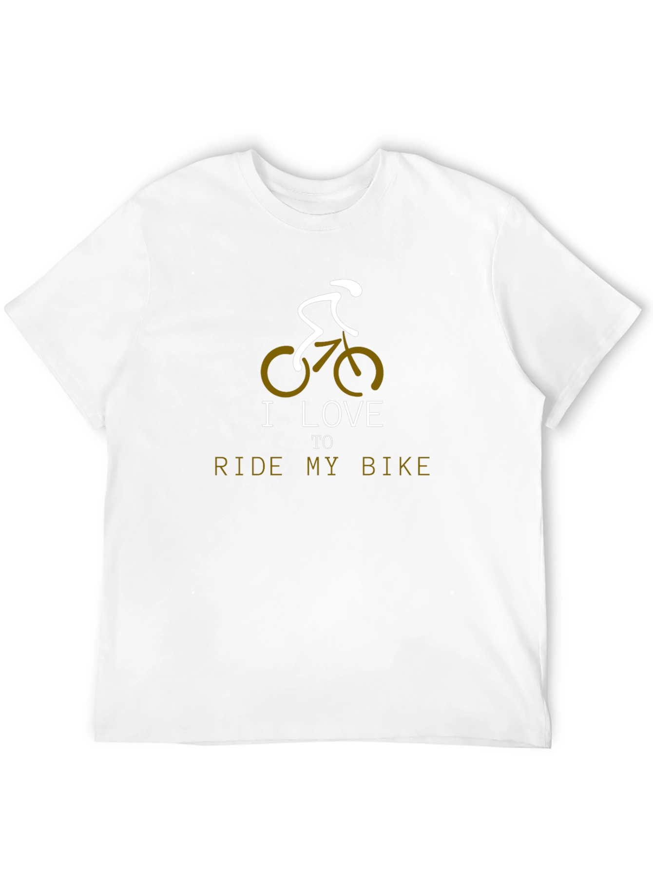 I Love to Ride My Bike Black Graphic Tee