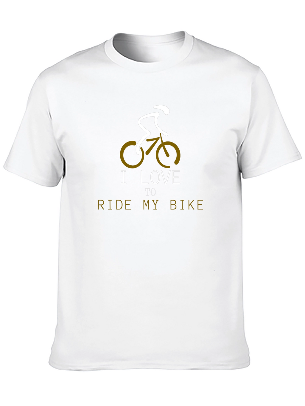 I Love to Ride My Bike Black Graphic Tee