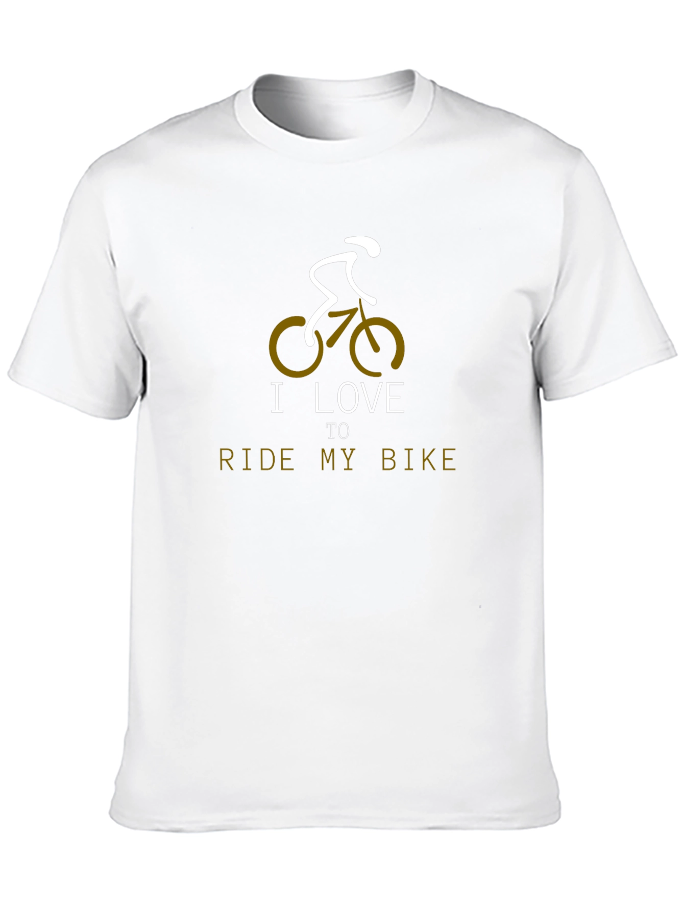 I Love to Ride My Bike Black Graphic Tee