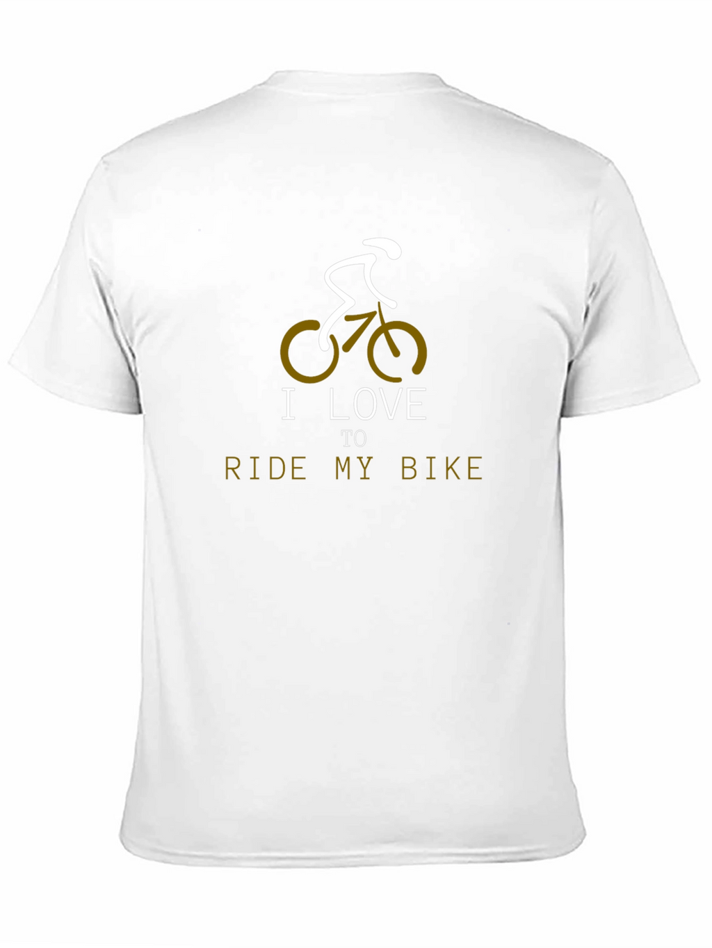 I Love to Ride My Bike Black Graphic Tee