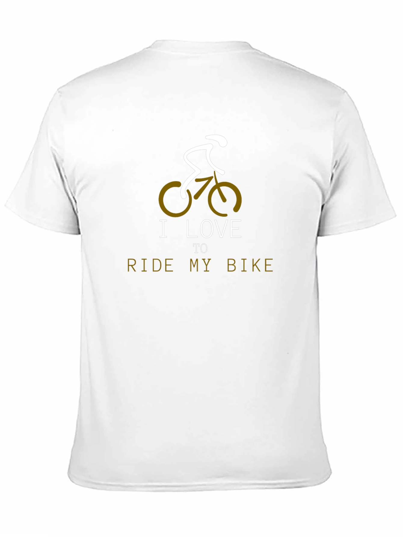 I Love to Ride My Bike Black Graphic Tee