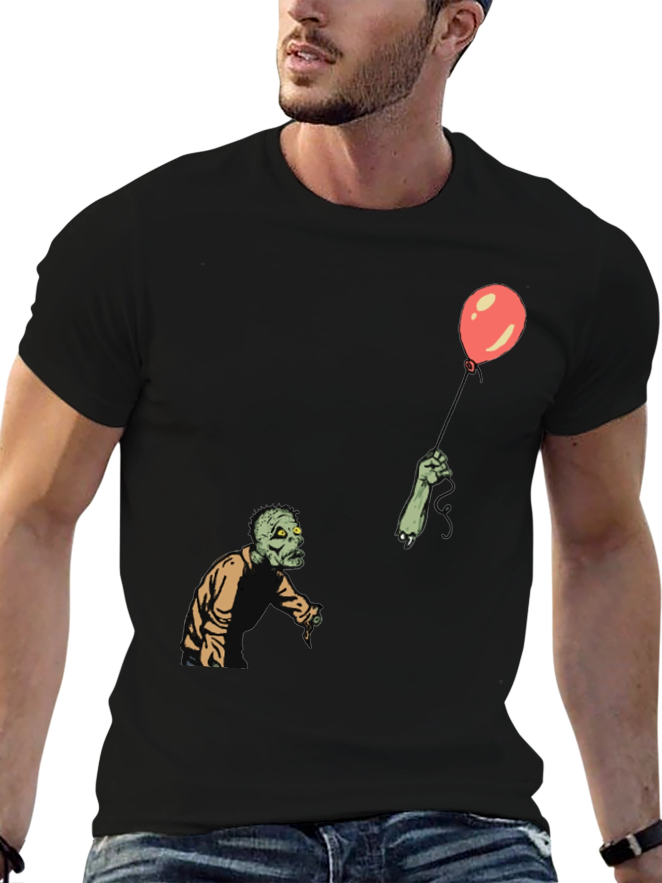 Zombie Balloon Graphic T-Shirt - Unisex