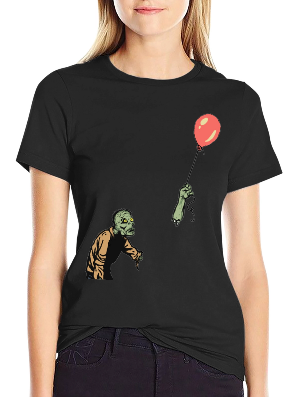 Zombie Balloon Graphic T-Shirt - Unisex
