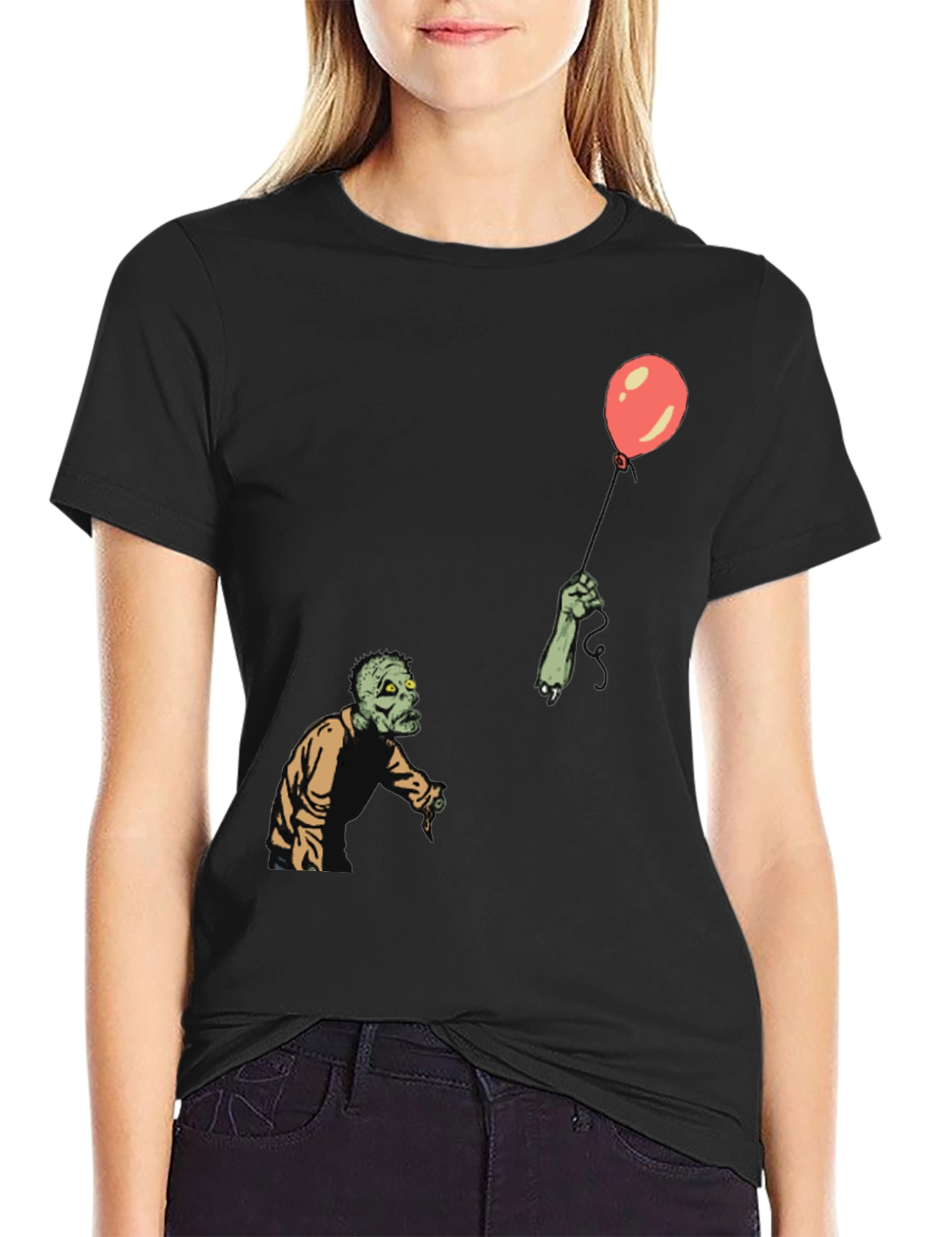 Zombie Balloon Graphic T-Shirt - Unisex