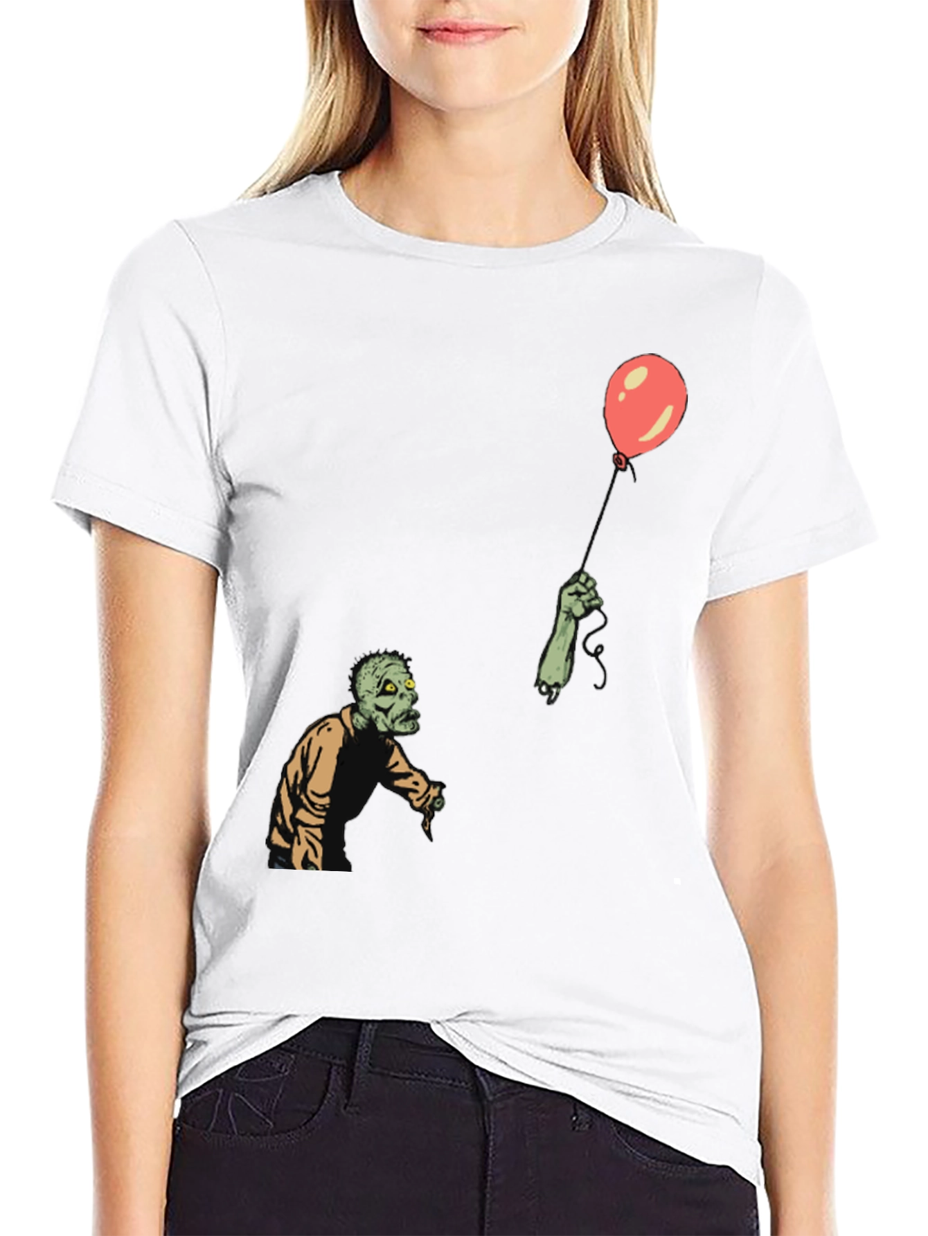 Zombie Balloon Graphic T-Shirt - Unisex