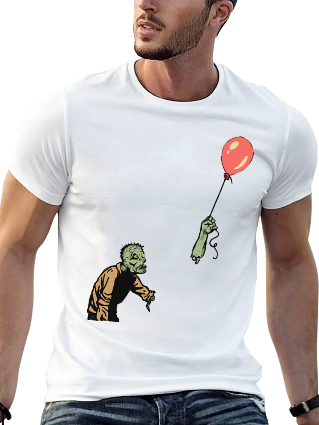 Zombie Balloon Graphic T-Shirt - Unisex