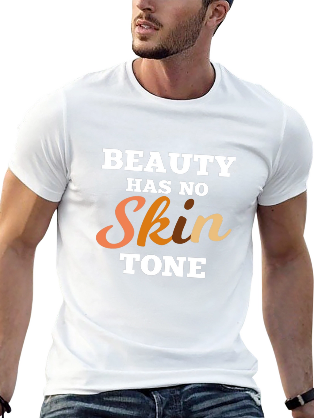 Beauty Has No Skin Tone Graphic T-Shirt