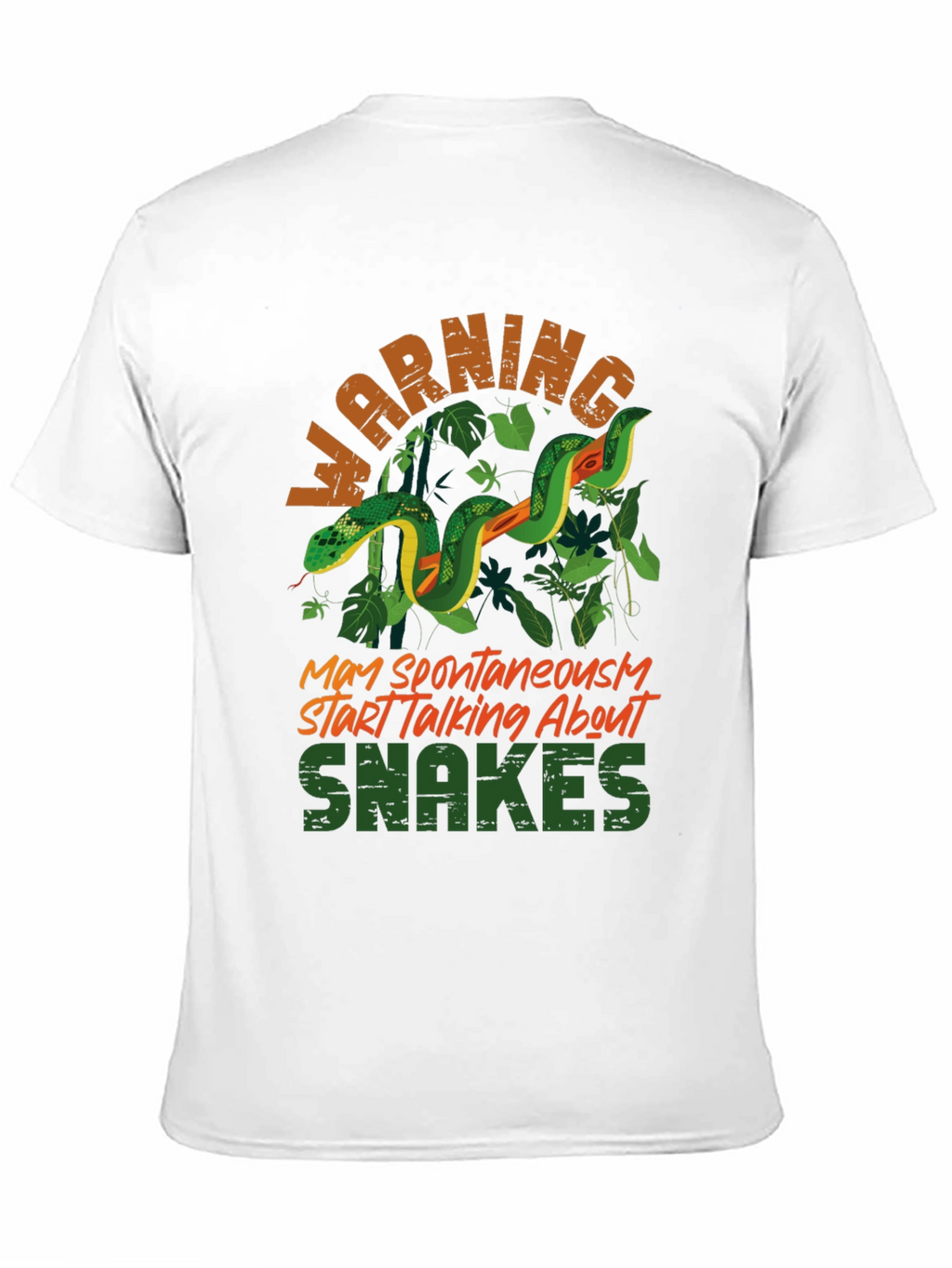 Warning May Spontaneously Start Talking About Snakes T-Shirt