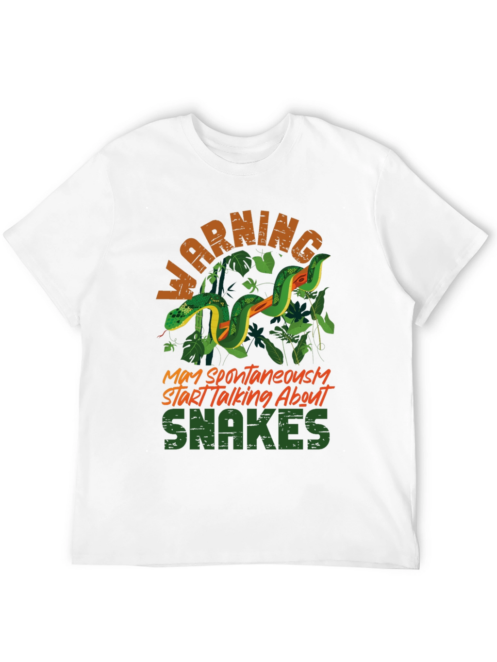 Warning May Spontaneously Start Talking About Snakes T-Shirt