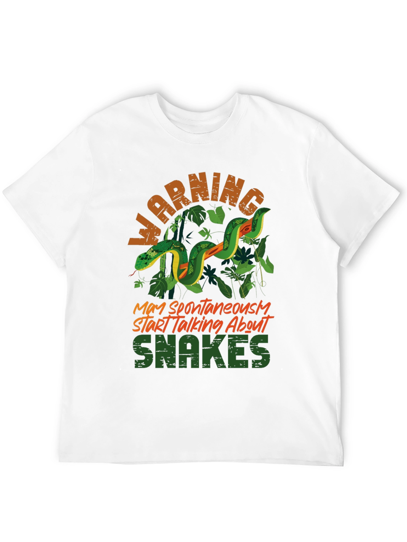 Warning May Spontaneously Start Talking About Snakes T-Shirt