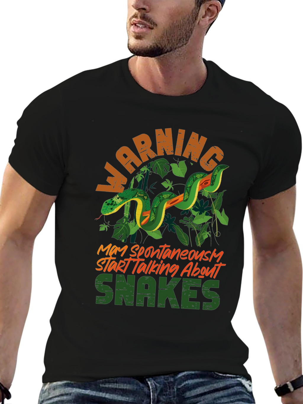 Warning May Spontaneously Start Talking About Snakes T-Shirt