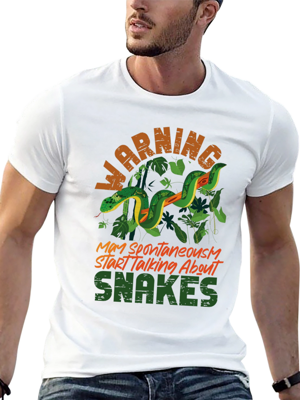 Warning May Spontaneously Start Talking About Snakes T-Shirt