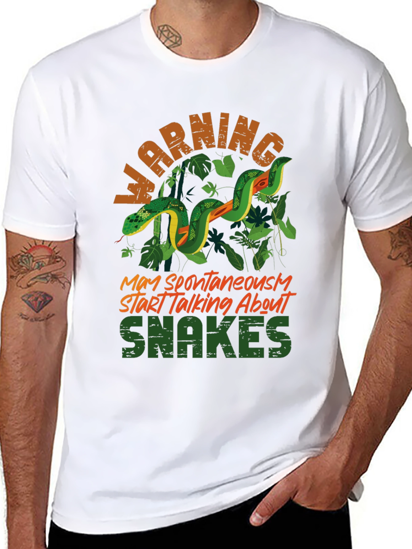 Warning May Spontaneously Start Talking About Snakes T-Shirt