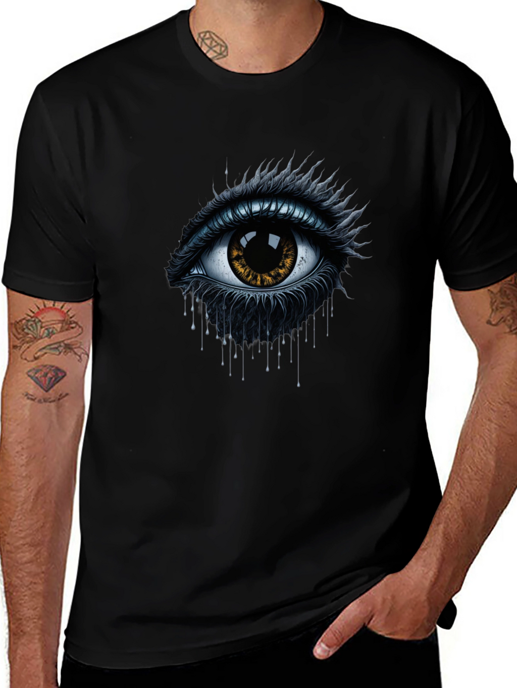 Mystic Eye Graphic Black T-Shirt