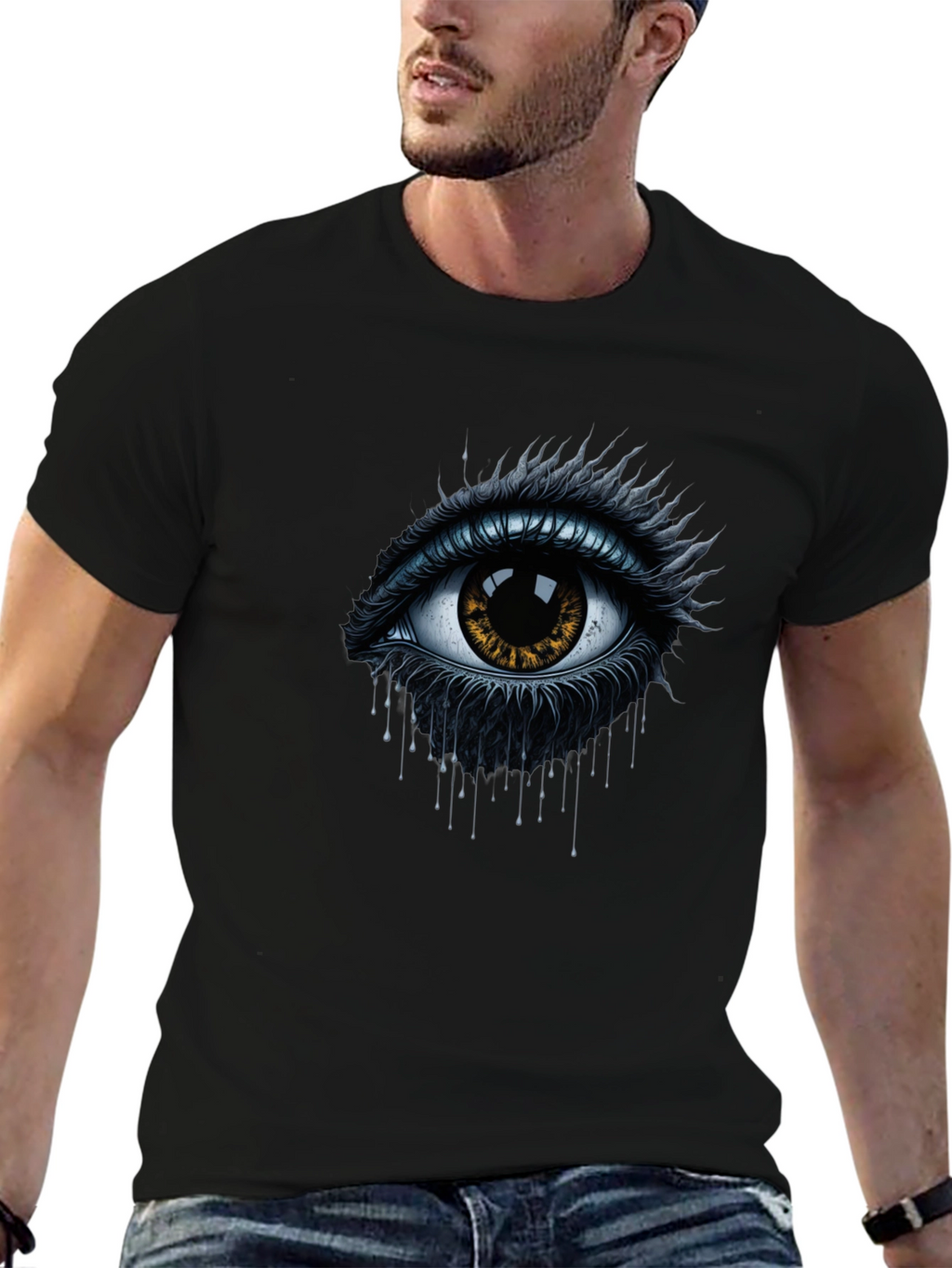 Mystic Eye Graphic Black T-Shirt
