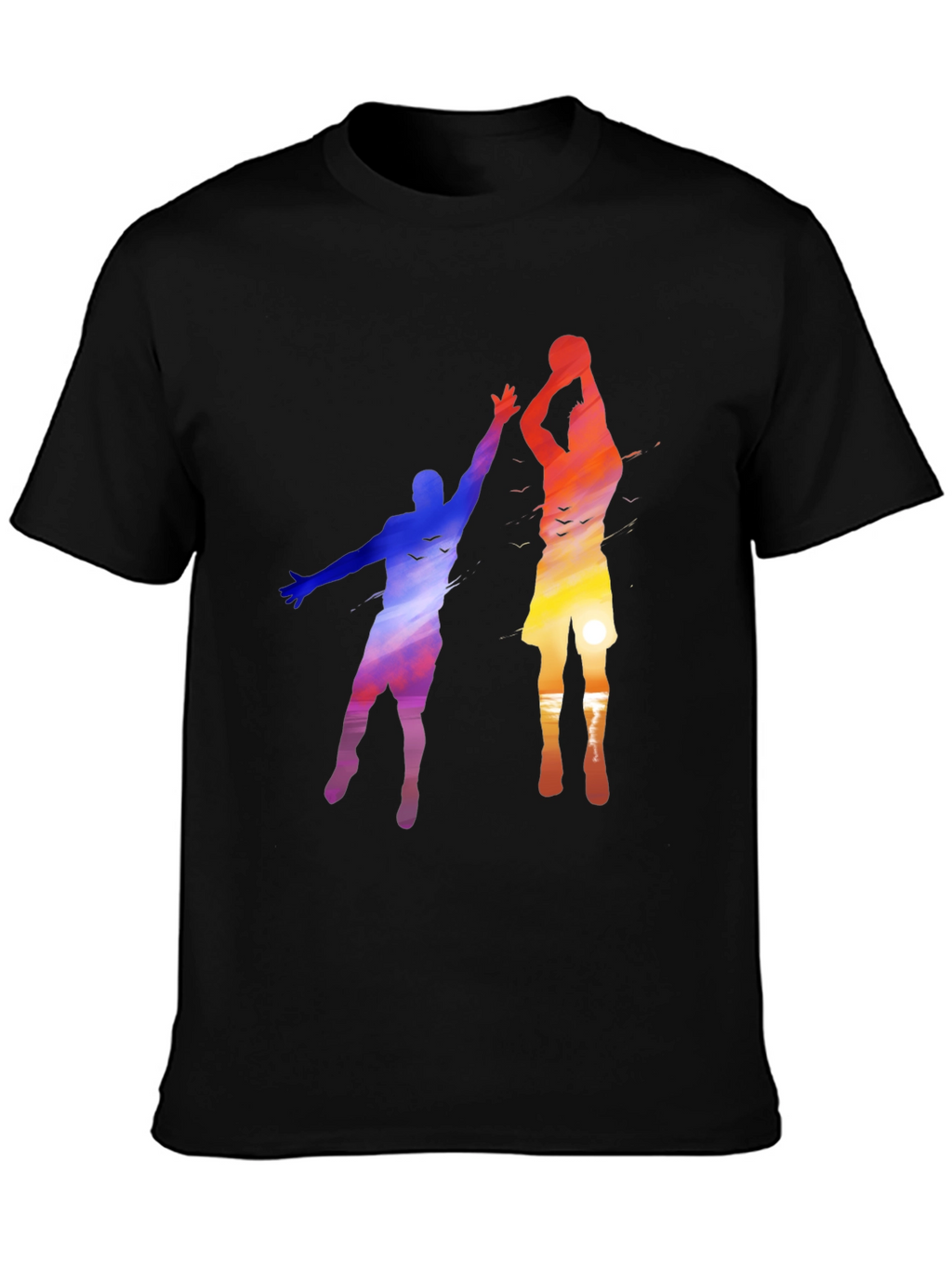 Sunset Basketball Graphic Tee
