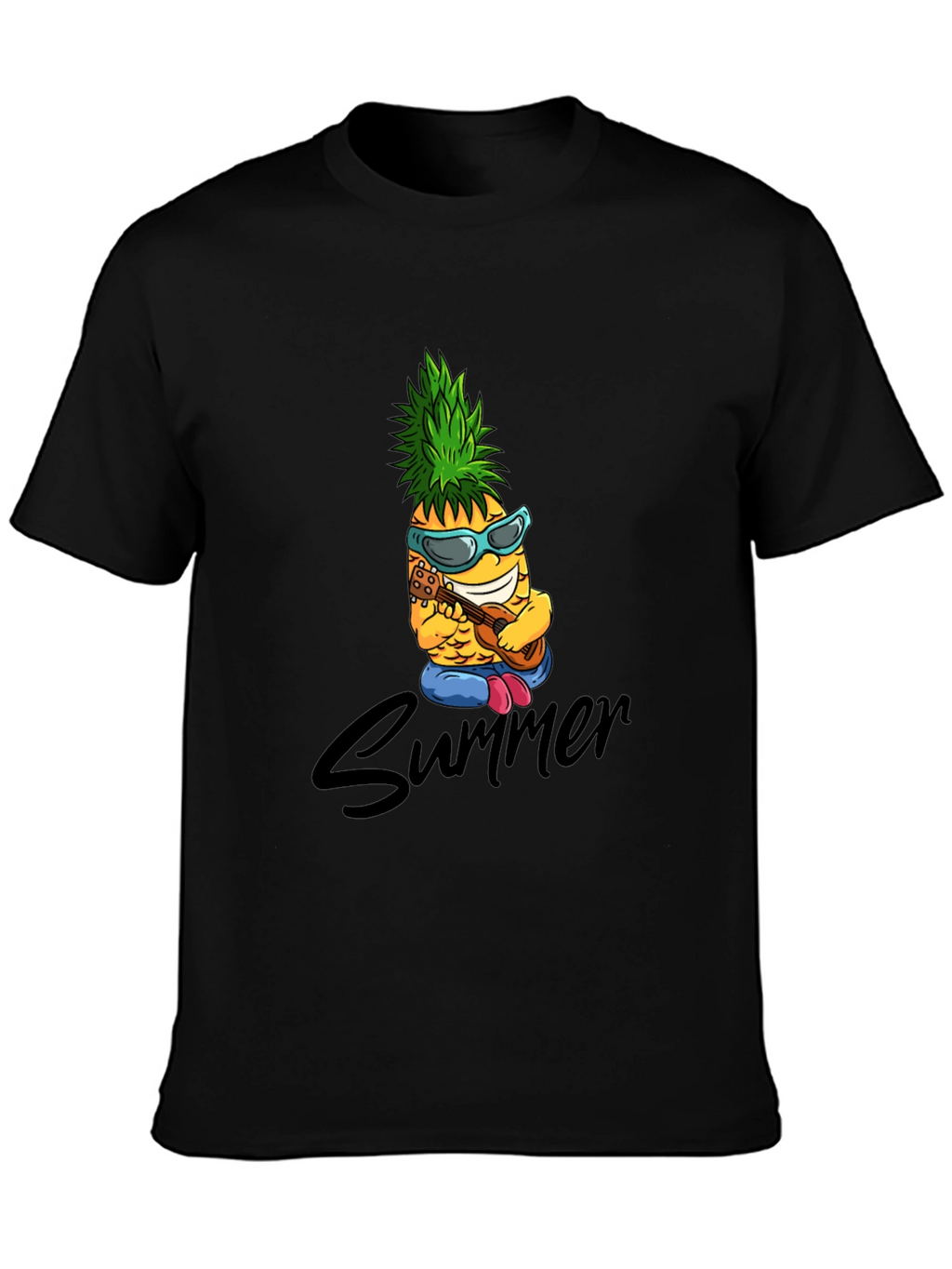 Summer Pineapple Graphic Tee - Cool Fruit Design