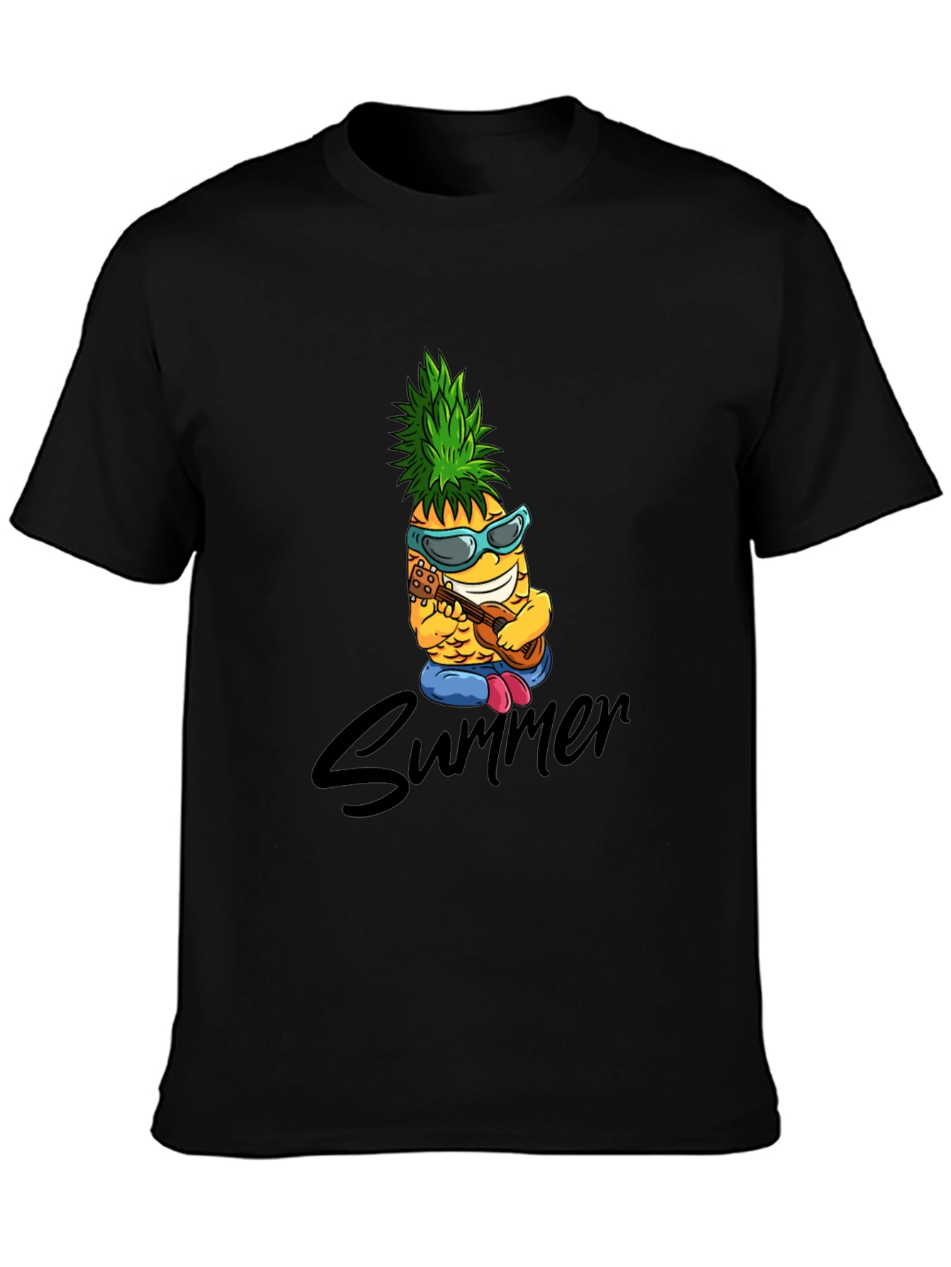 Summer Pineapple Graphic Tee - Cool Fruit Design