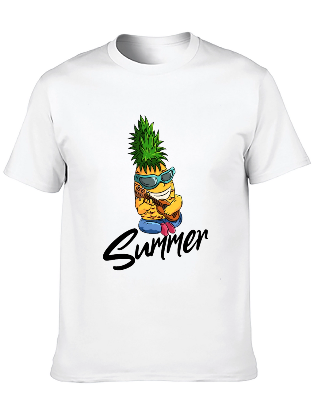 Summer Pineapple Graphic Tee - Cool Fruit Design