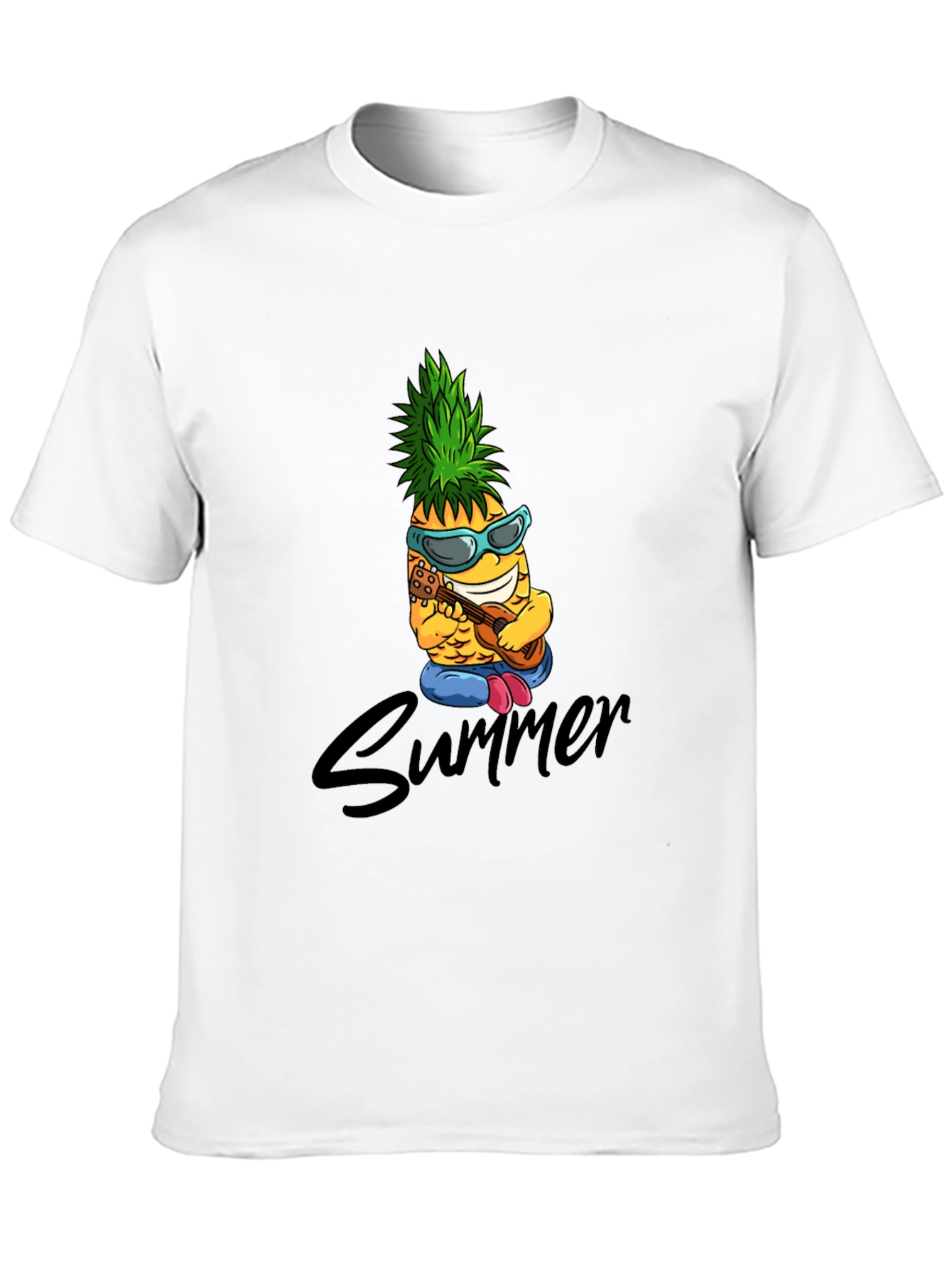 Summer Pineapple Graphic Tee - Cool Fruit Design