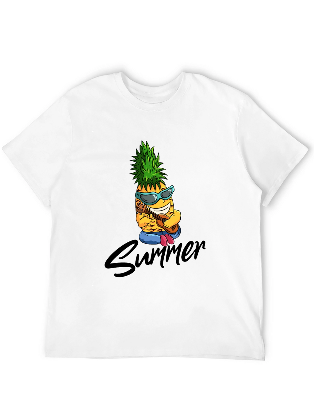 Summer Pineapple Graphic Tee - Cool Fruit Design