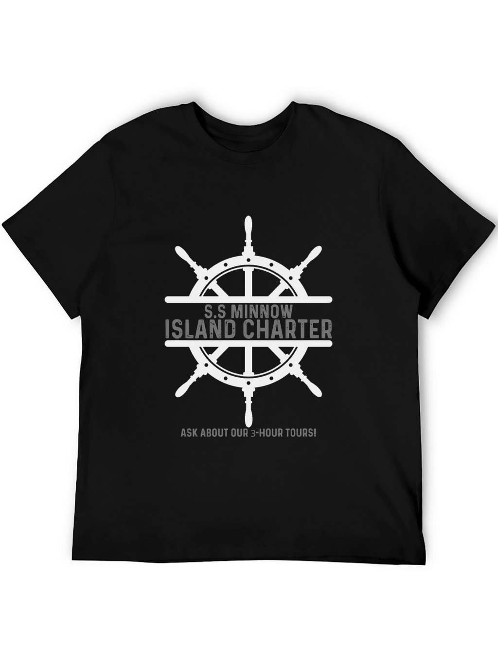 S.S. Minnow Island Charter Black T-Shirt