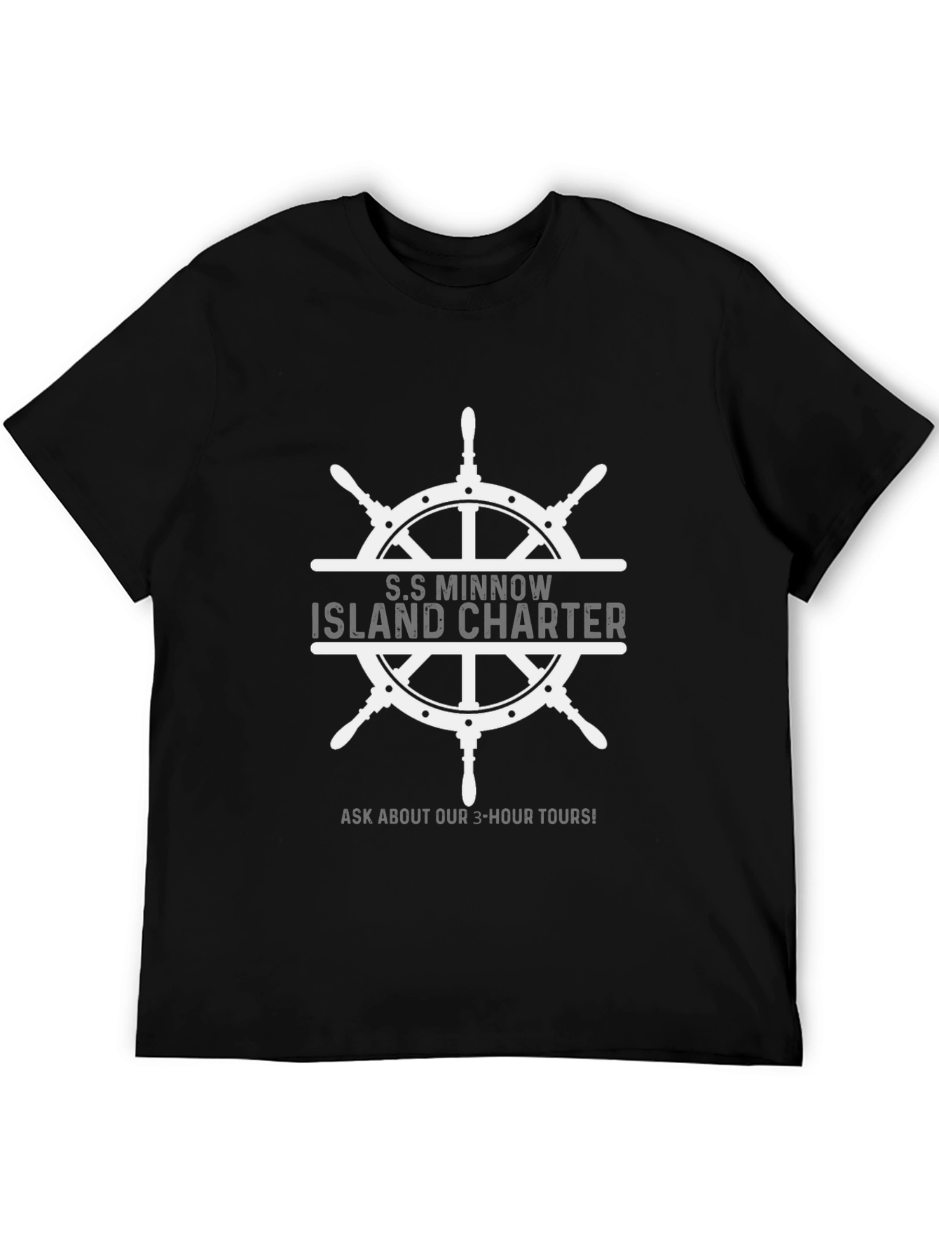 S.S. Minnow Island Charter Black T-Shirt