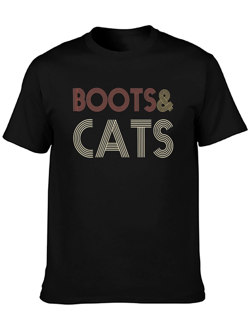 Boots & Cats Retro Style T-Shirt