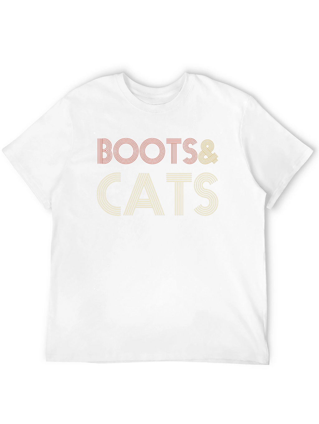 Boots & Cats Retro Style T-Shirt
