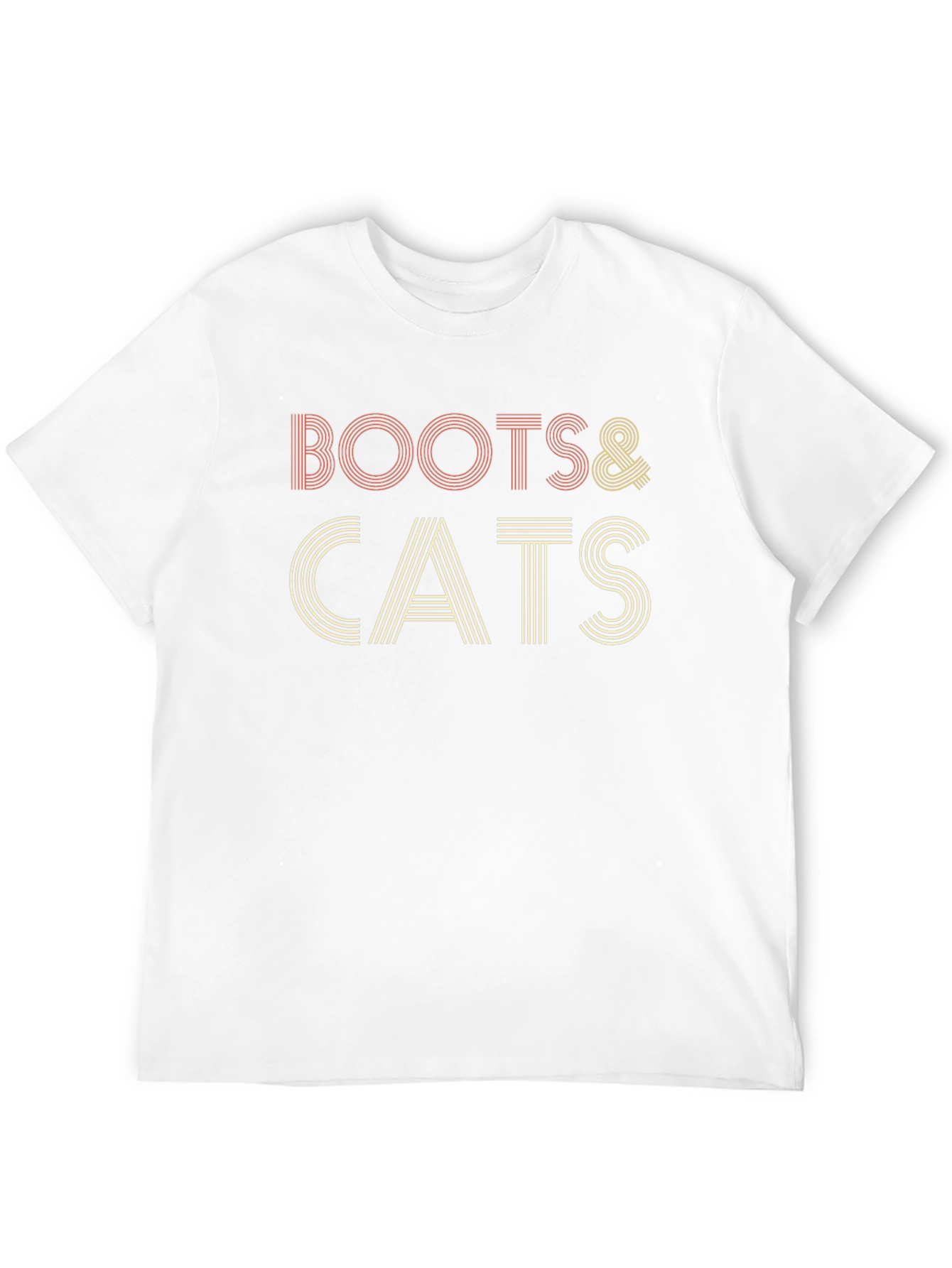 Boots & Cats Retro Style T-Shirt