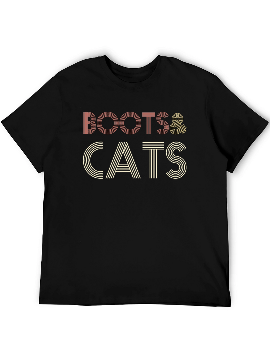Boots & Cats Retro Style T-Shirt