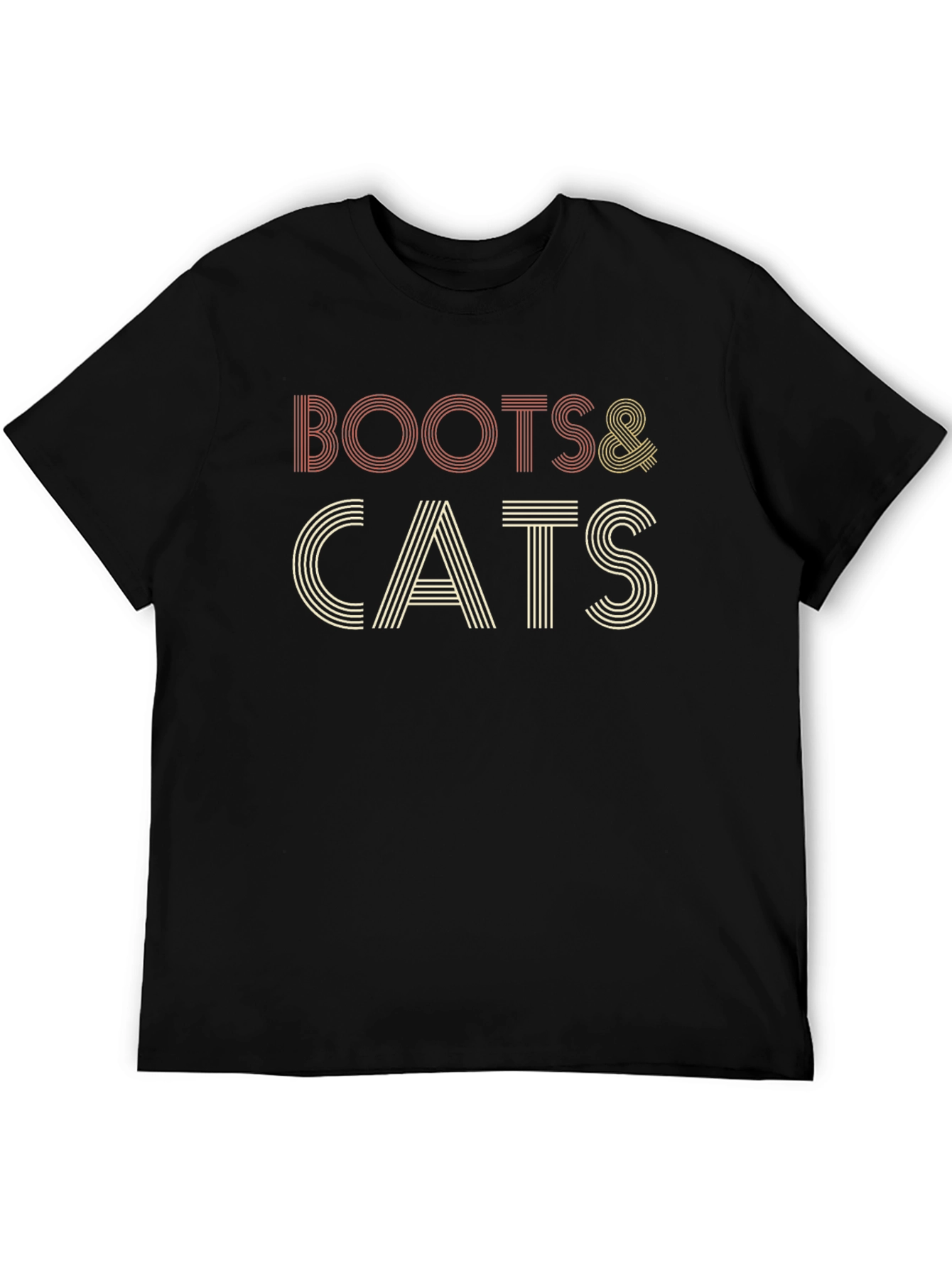 Boots & Cats Retro Style T-Shirt
