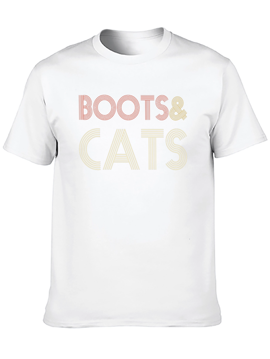 Boots & Cats Retro Style T-Shirt