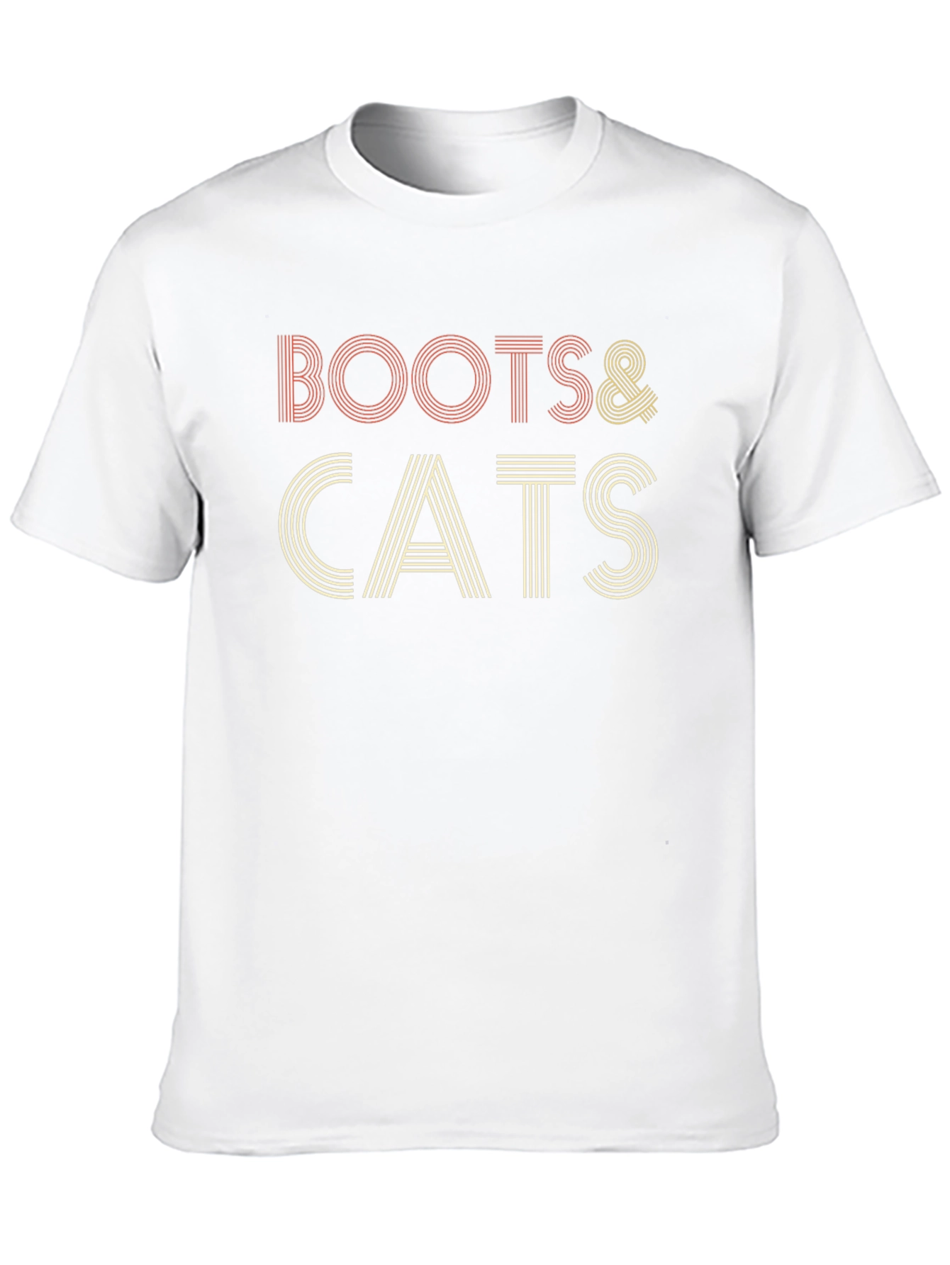 Boots & Cats Retro Style T-Shirt