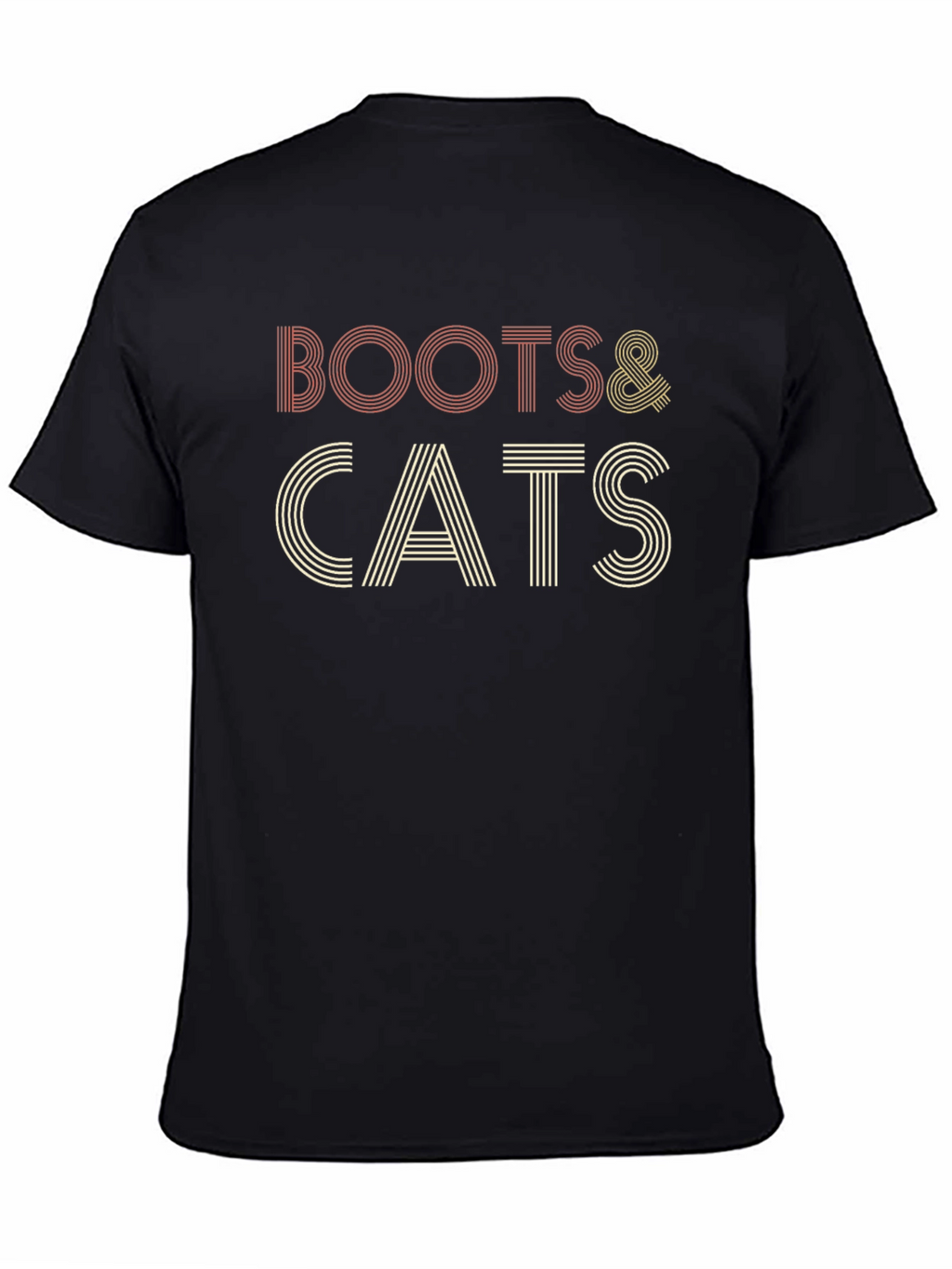 Boots & Cats Retro Style T-Shirt