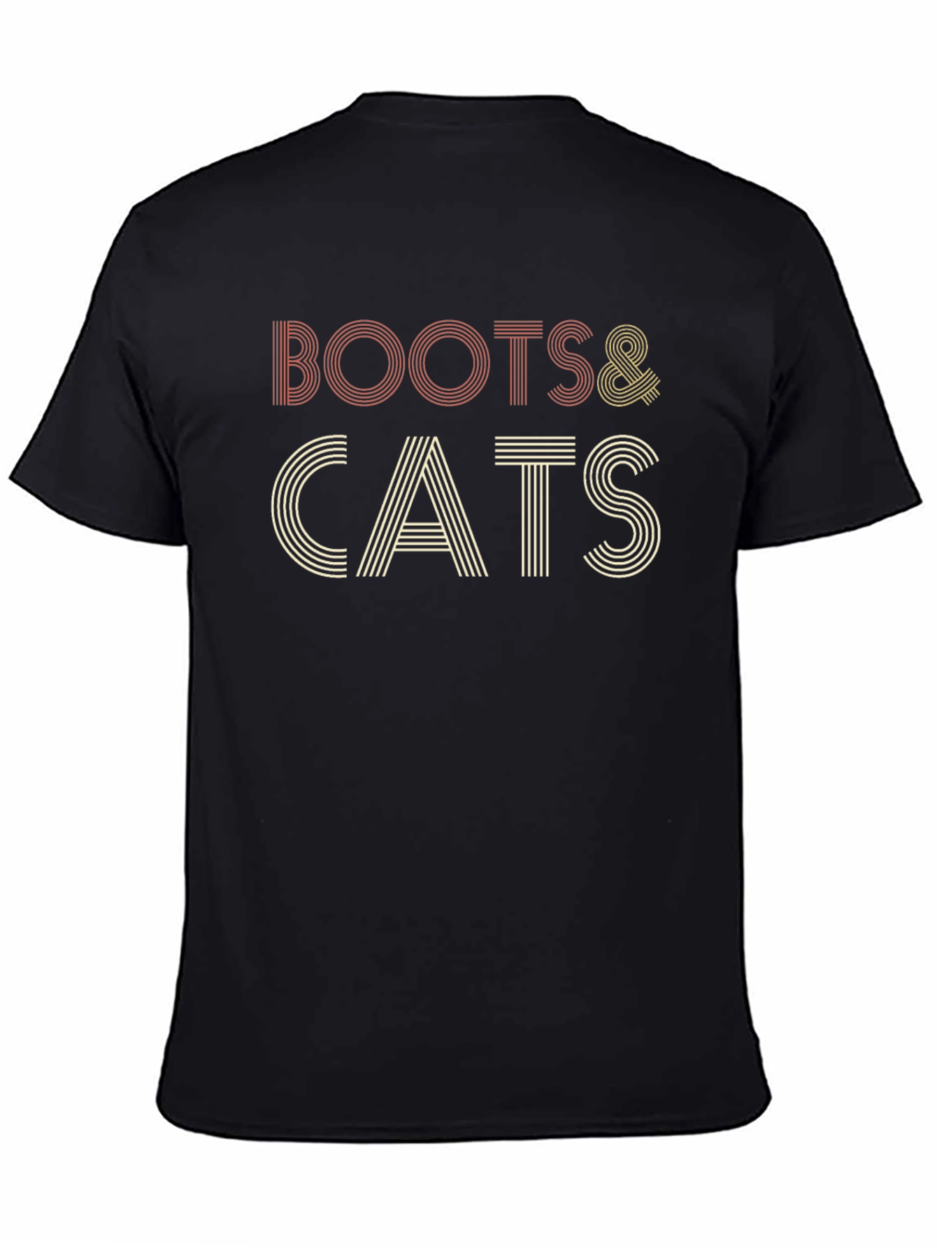 Boots & Cats Retro Style T-Shirt
