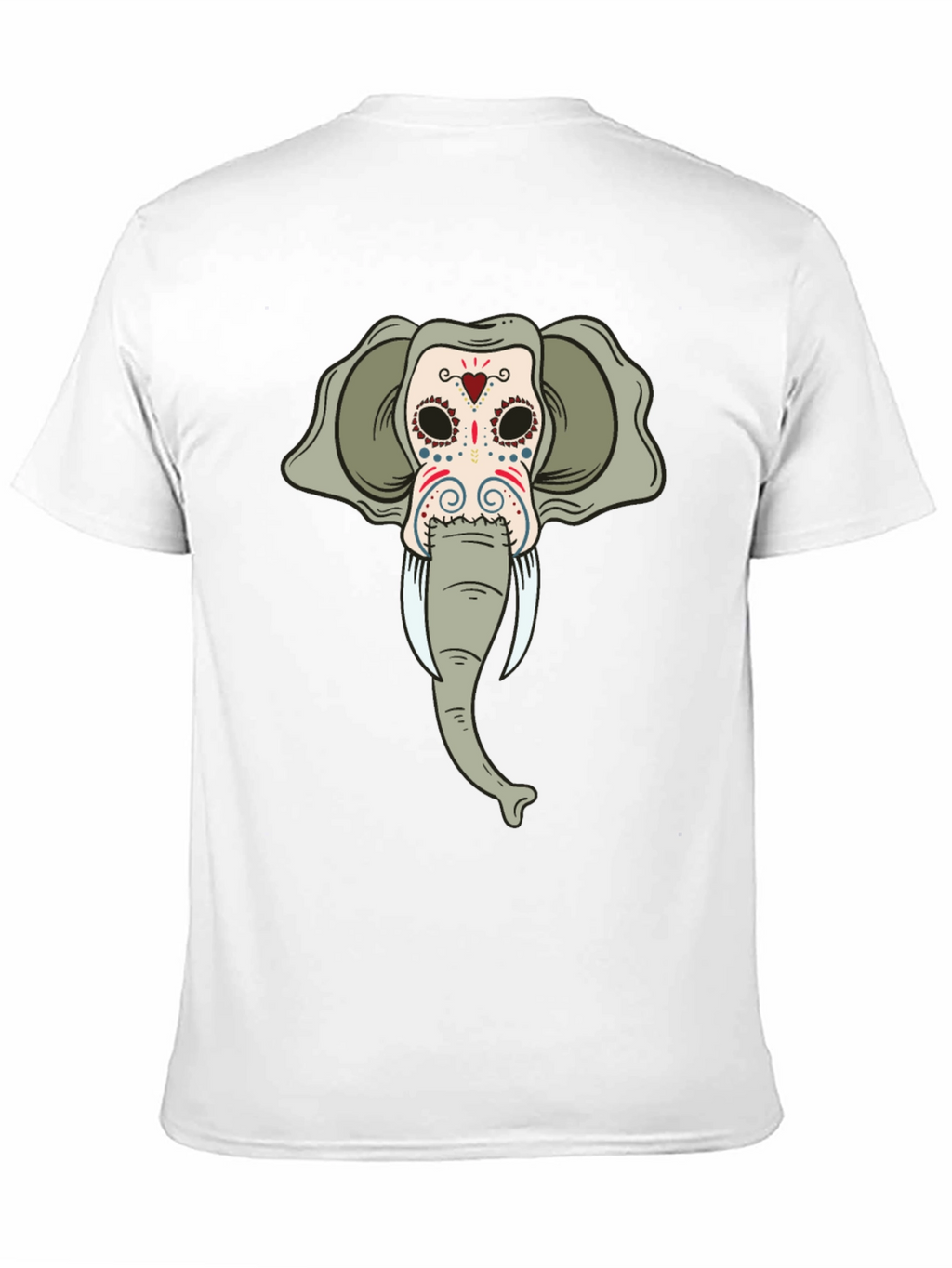 Elephant Sugar Skull Black T-Shirt