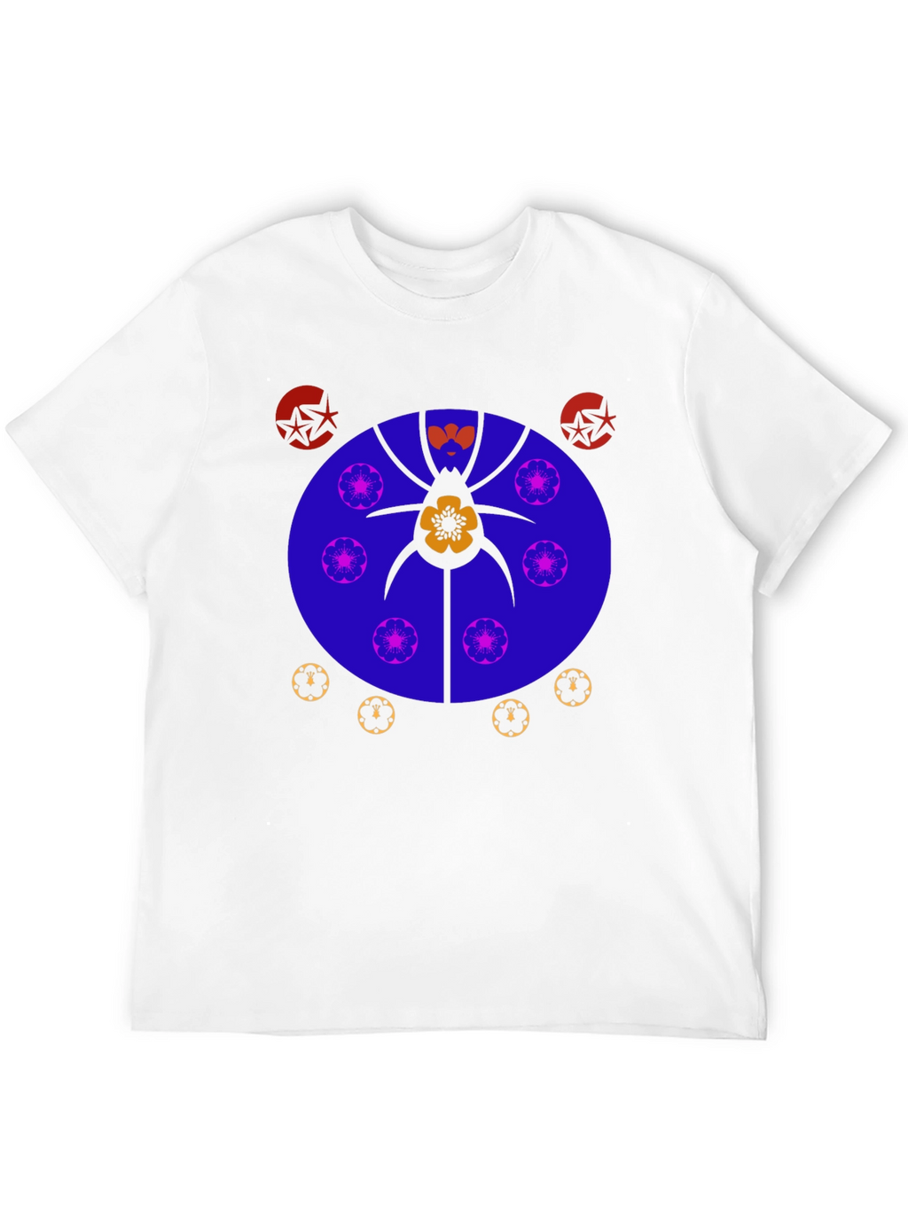 Abstract Graphic Print Tee - Unique Design
