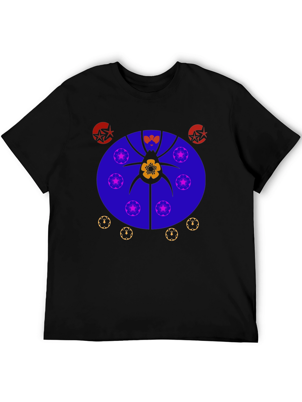 Abstract Graphic Print Tee - Unique Design