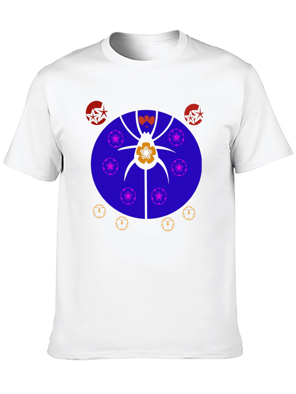 Abstract Graphic Print Tee - Unique Design