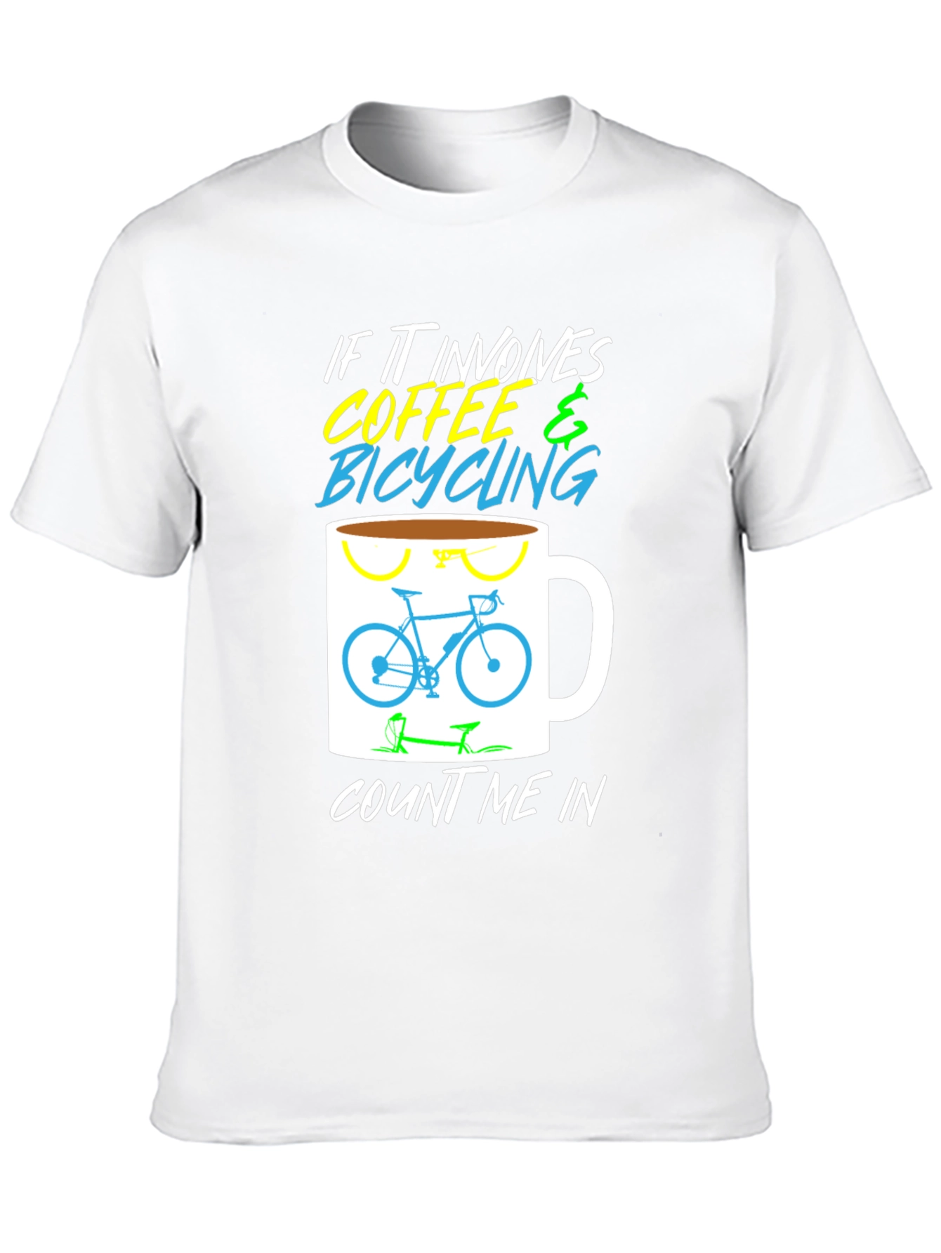Coffee & Bicycling Graphic Tee - Black