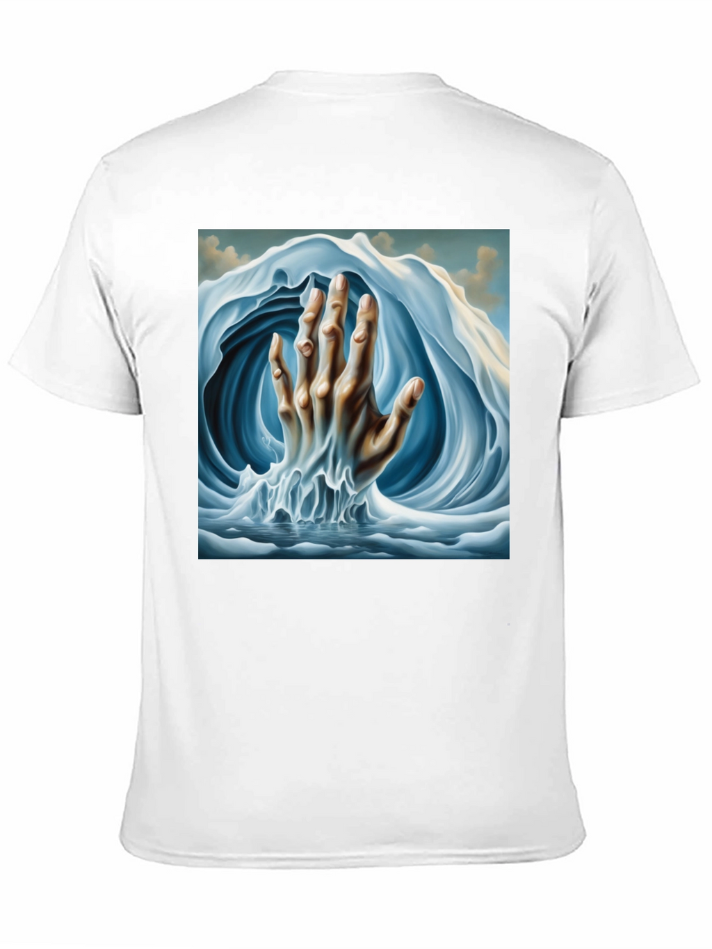 Surreal Wave Hand Graphic Tee