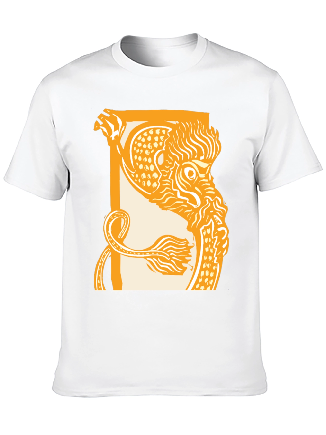 Dragon Graphic Print Black Crew Neck T-Shirt