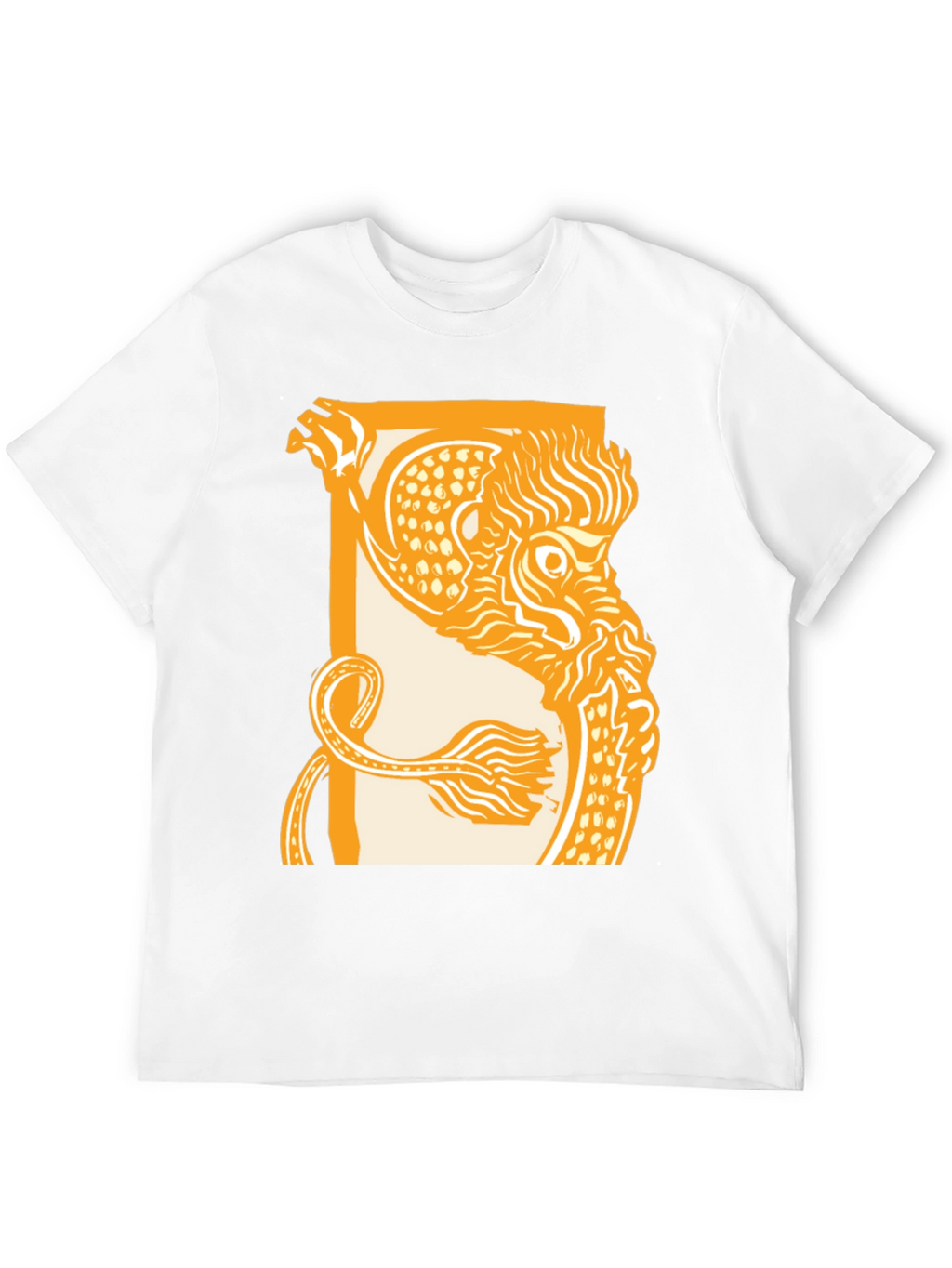 Dragon Graphic Print Black Crew Neck T-Shirt