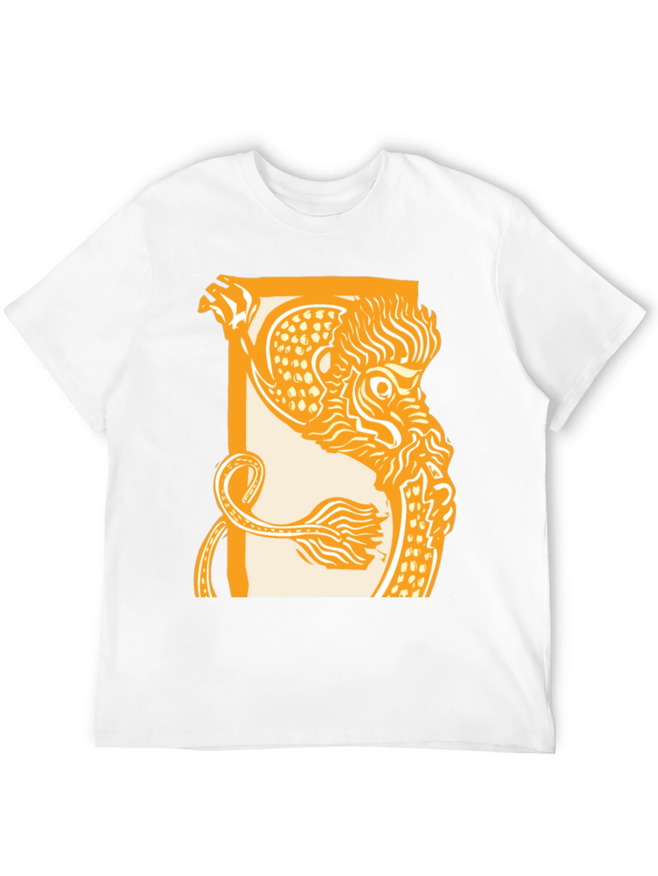 Dragon Graphic Print Black Crew Neck T-Shirt