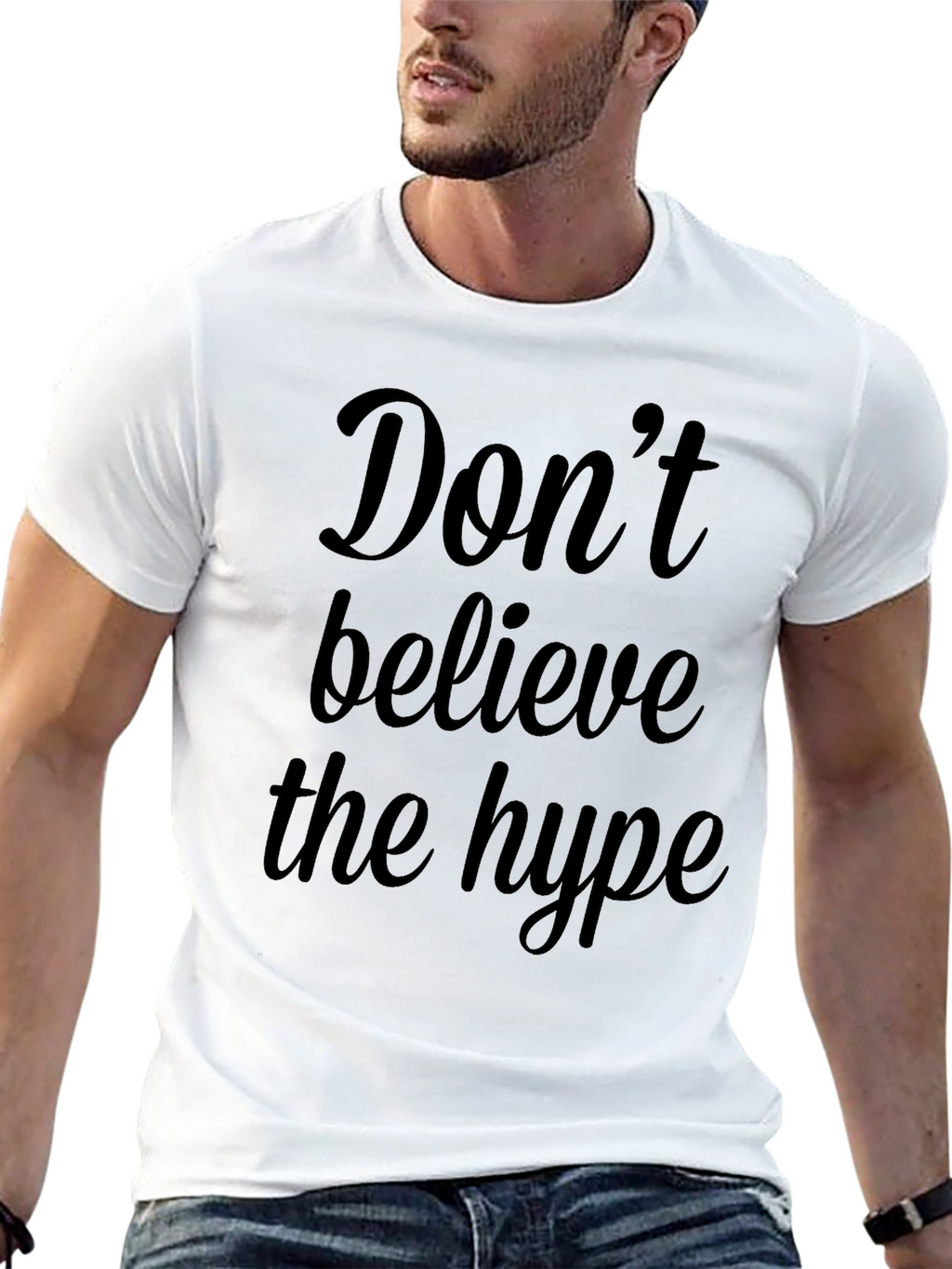 Dont Believe the Hype Graphic Tee - Black
